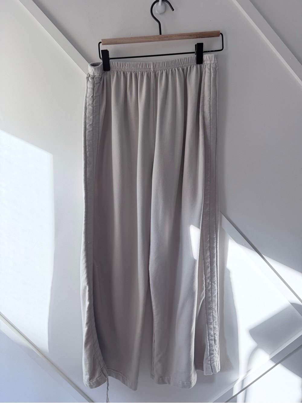Bryn Walker Bamboo Cotton Blend Wide Leg Lounge Pants Small As Is Mark